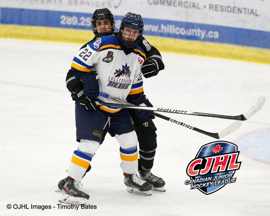 Collingwood Blues (OJHL) No. 1 in initial CJHL rankings for 202223 Canadian Junior Hockey League